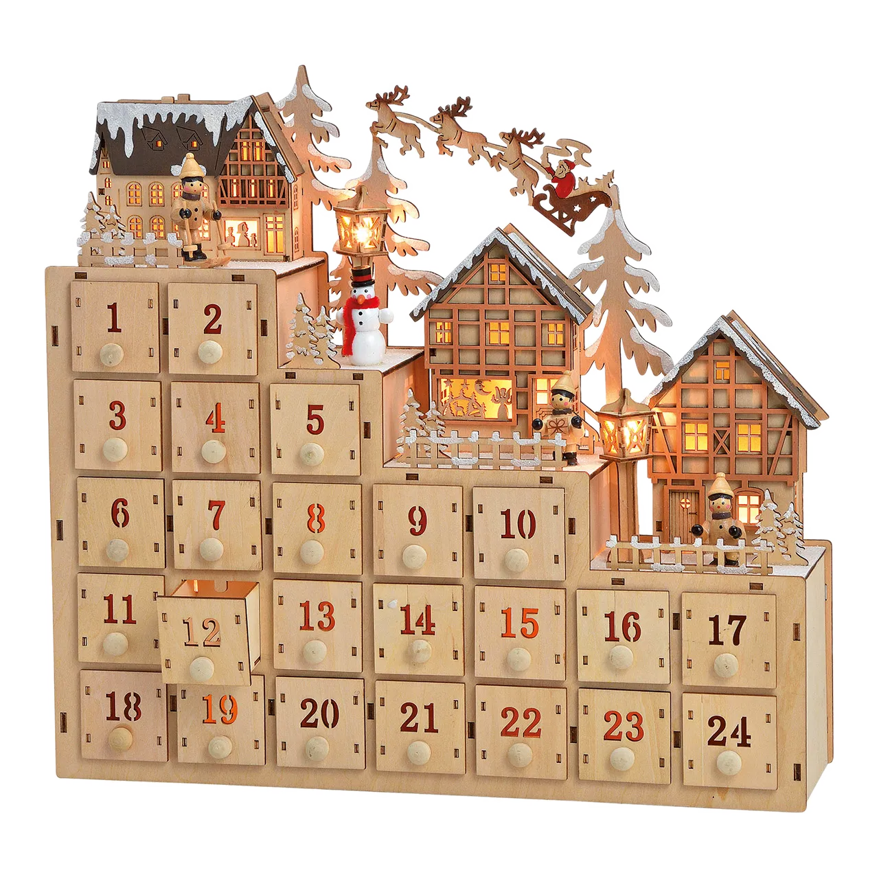 Adventskalender Holz Schubladen 10025436
