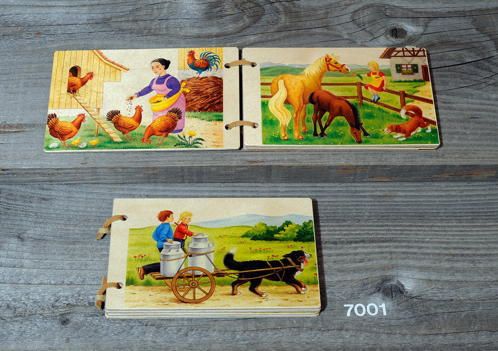 Wooden picture book farm 15.5cm