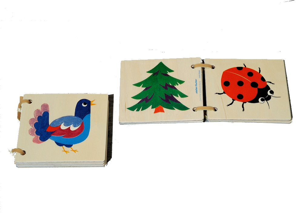 Wooden picture book Natura 9.5cm