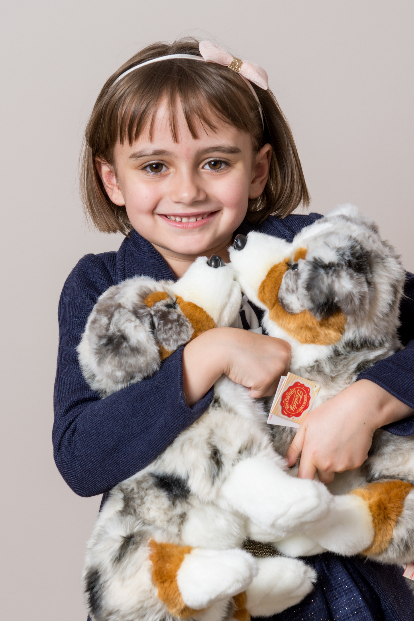 Australian Shepherd Hund sitzend Plüschtier 30 cm
