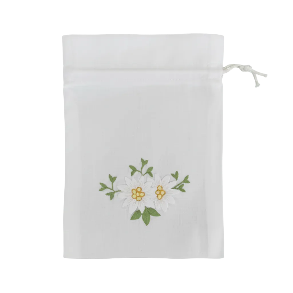 Beutel Edelweiss Stickerei Baumwolle