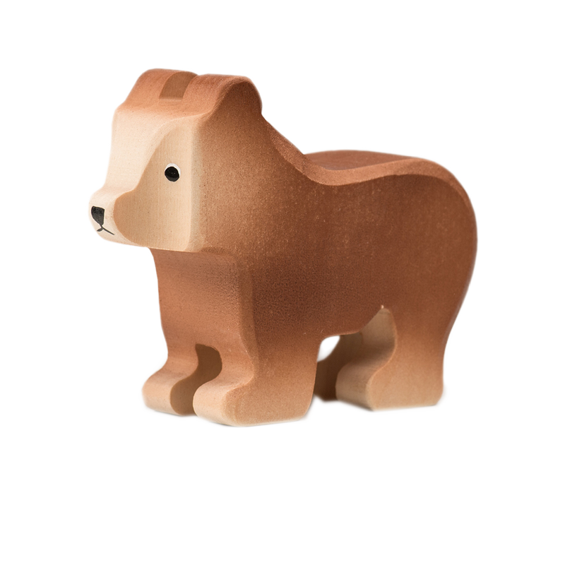 Brown bear wooden animal