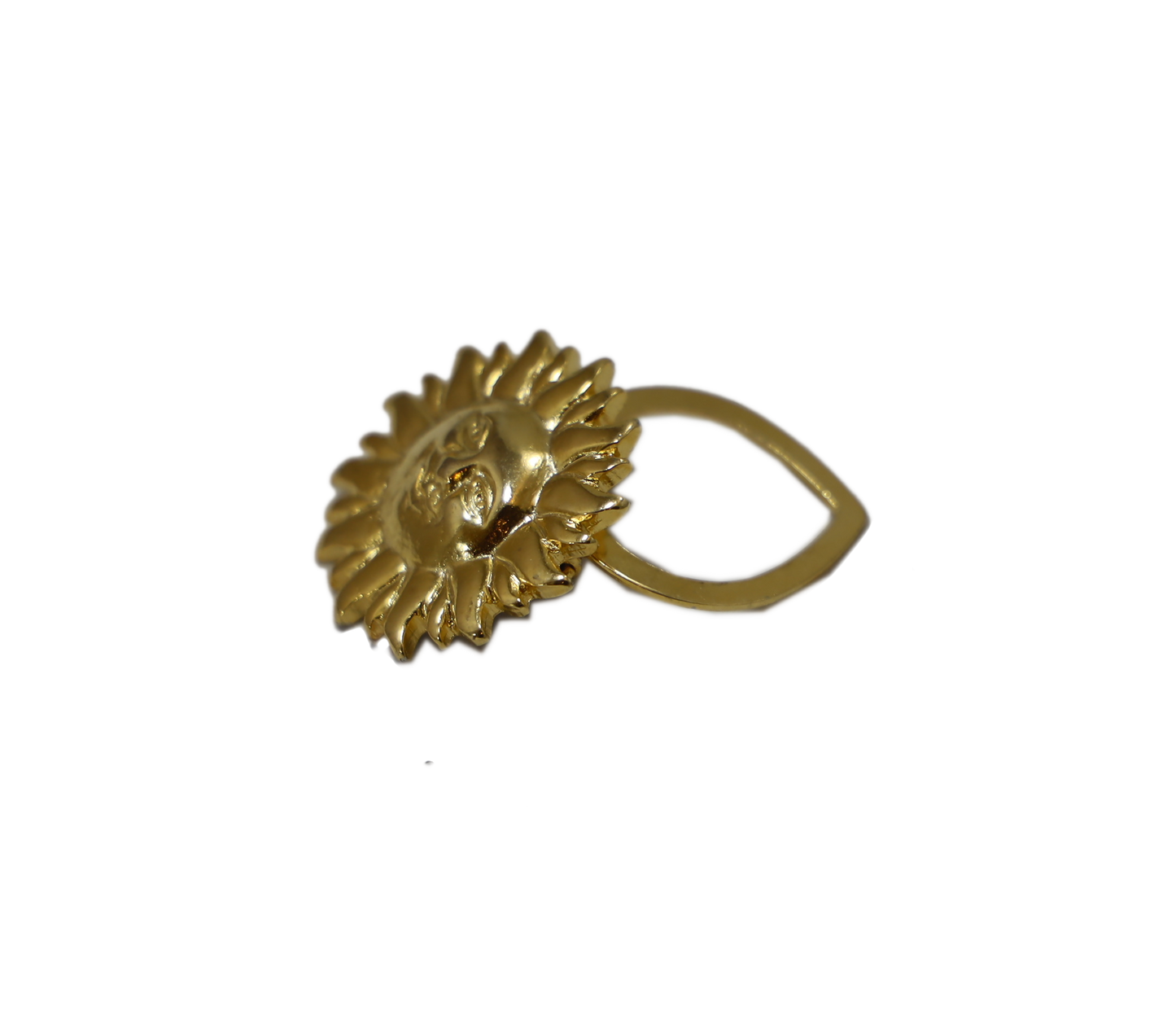 Fermaglio per sciarpa placcato oro 3,5 cm