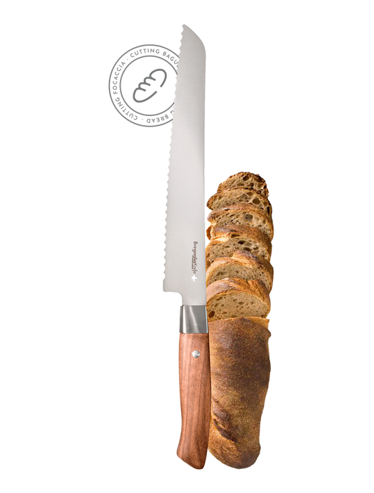 Bread knife walnut 21.5cm