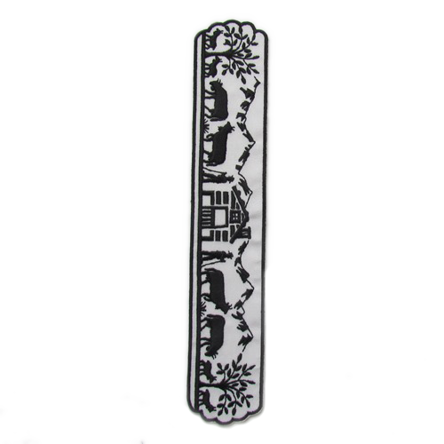 Bookmark paper cut embroidered
