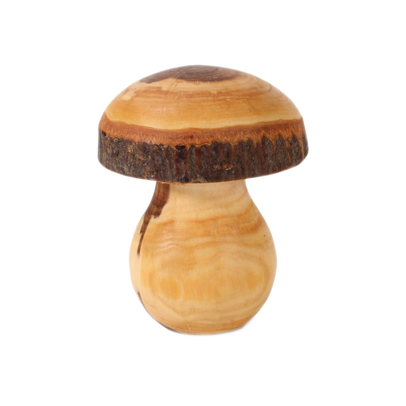 Mushroom decoration made of hardwood