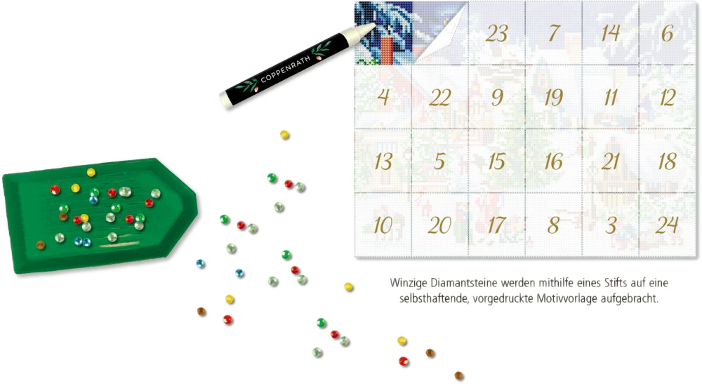 Diamond Painting Adventskalender Zauberhaftes Winterdorf