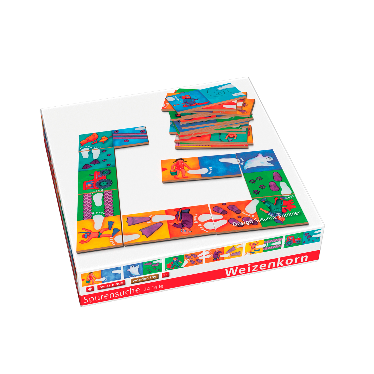 Holz Dominospiel Spurensuche