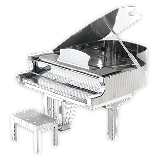 Metal model kit grand piano