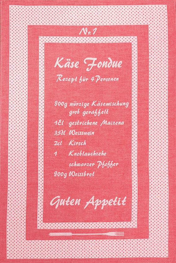 Küchentuch Fondue Rezept Baumwolle