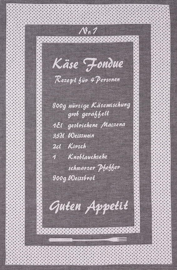 Küchentuch Fondue Rezept Baumwolle