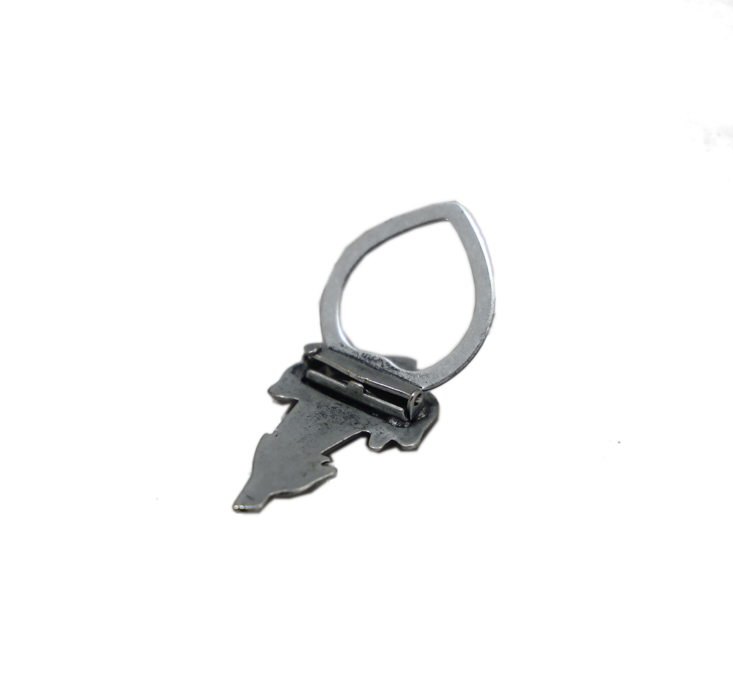 Silver-plated scarf clip 3.5cm