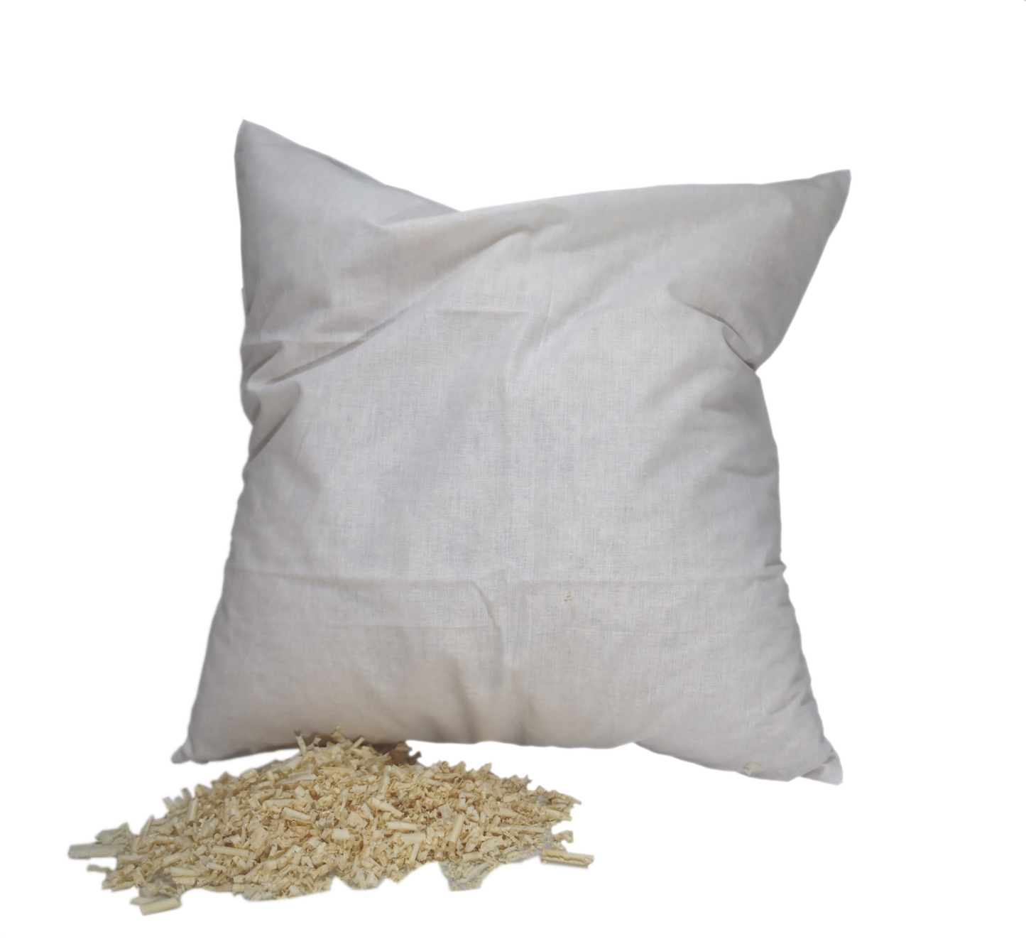Cuscino imbottito con trucioli di pino 40x40cm