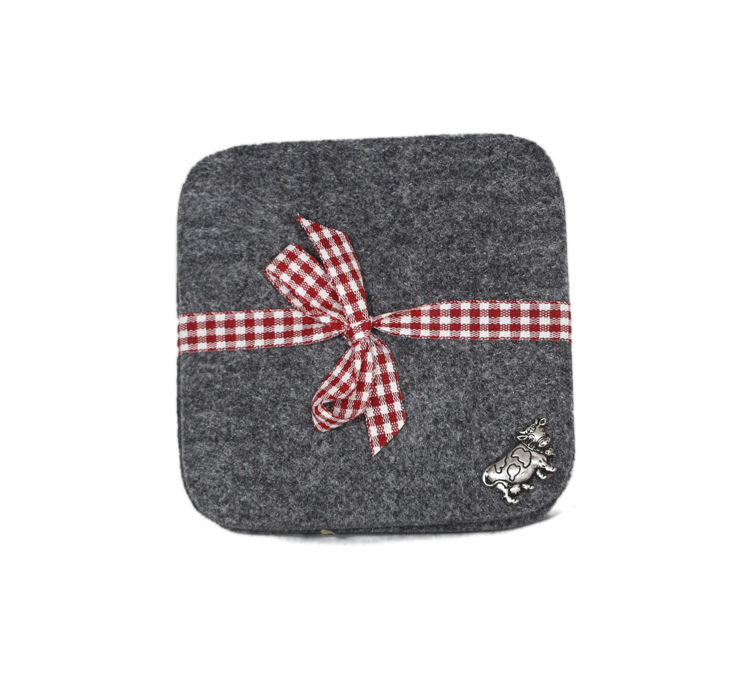 Sottobicchieri in feltro set 4 grigio