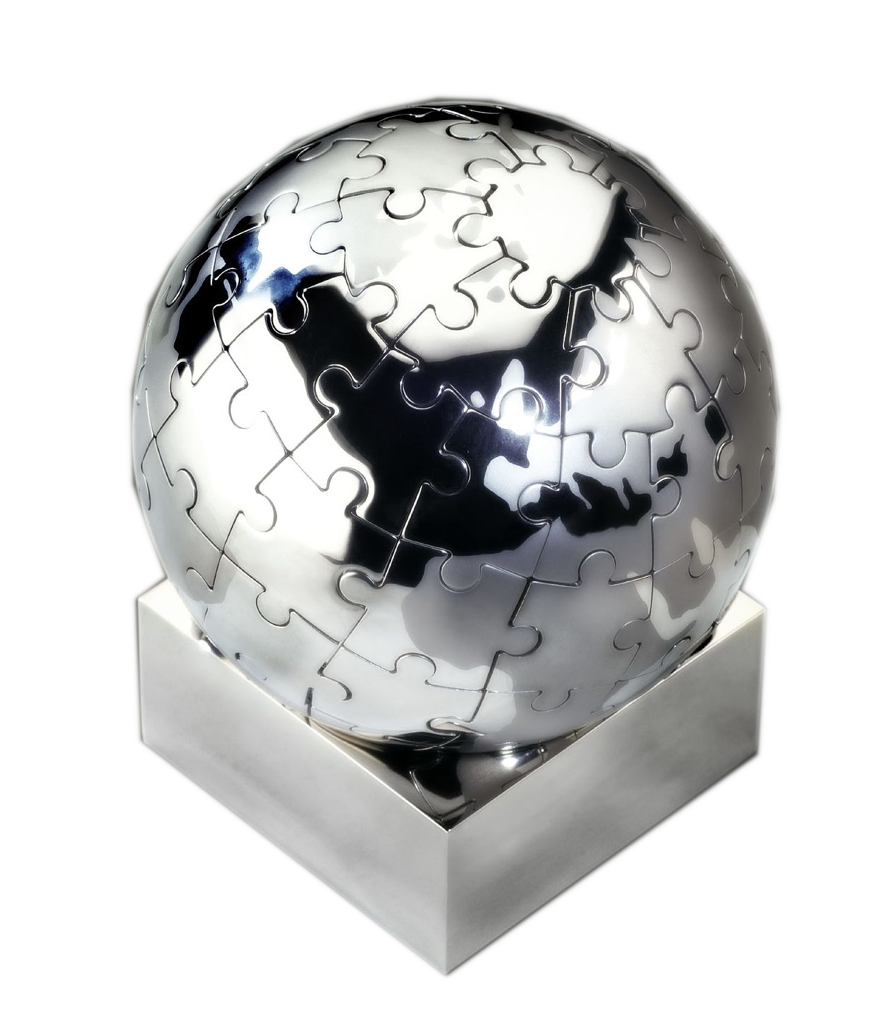Puzzle 3D Globo in metallo