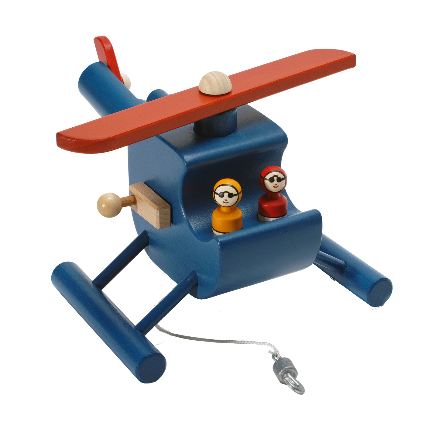 Helikopter mit Seilwinde Holz