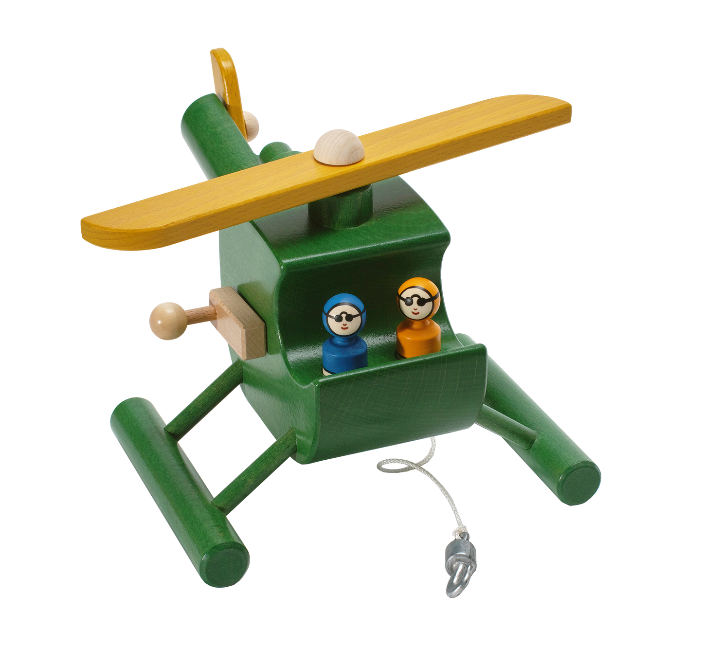 Helikopter mit Seilwinde Holz