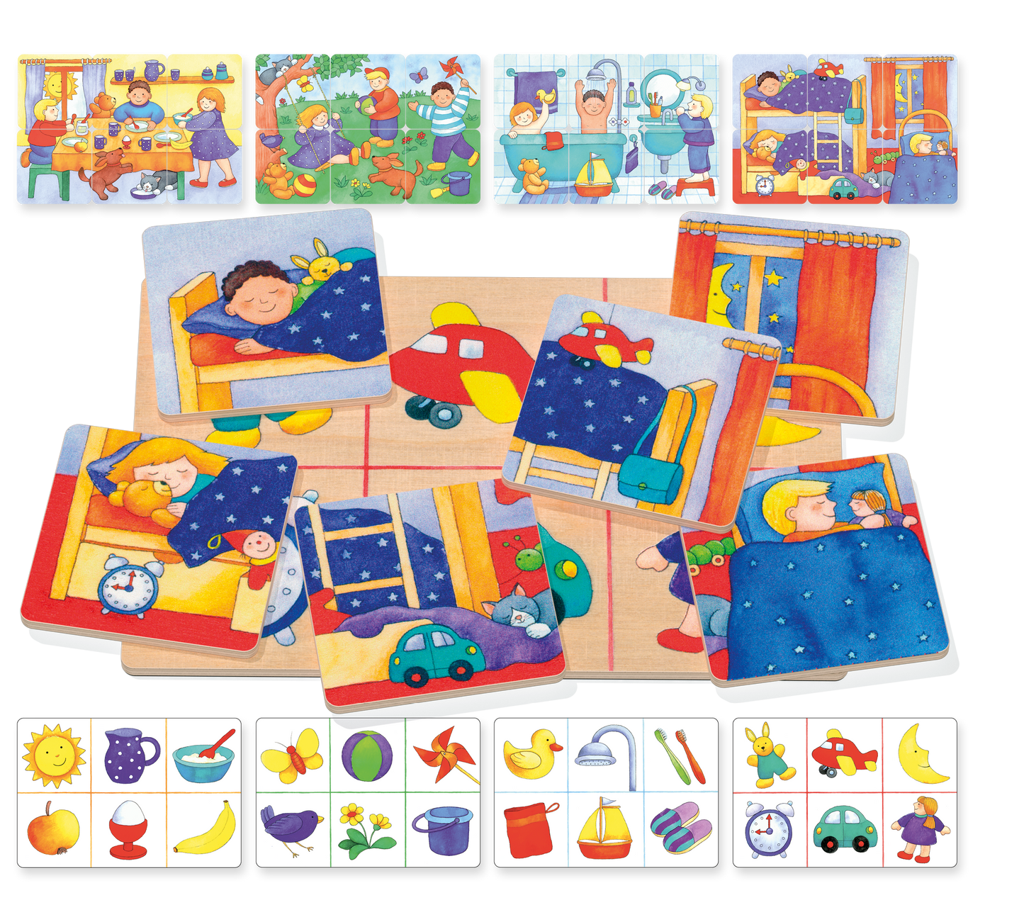 Lotto-Puzzle Mein Tag Holz