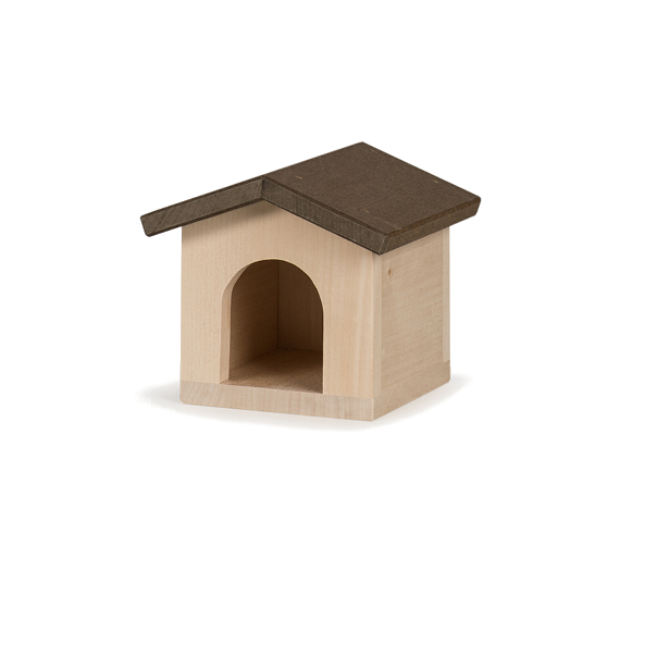 wooden dog house