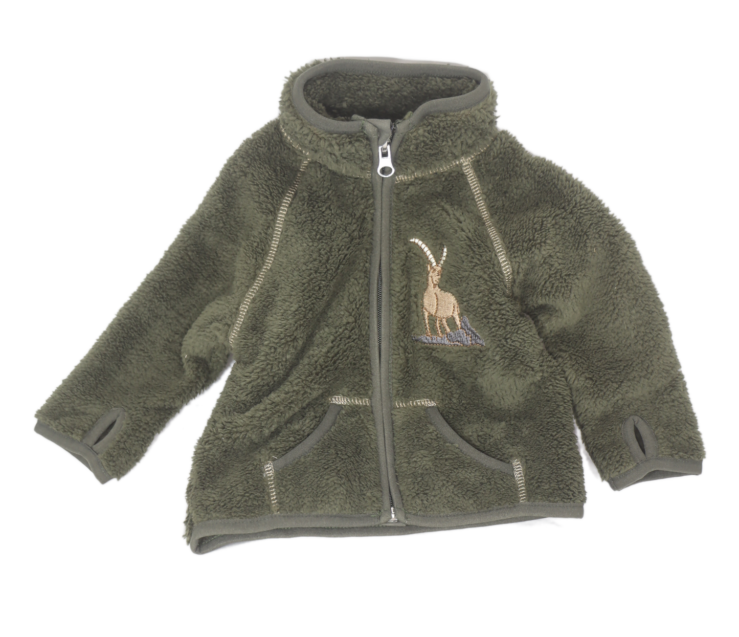 Kinder-Jacke Steinbock olive