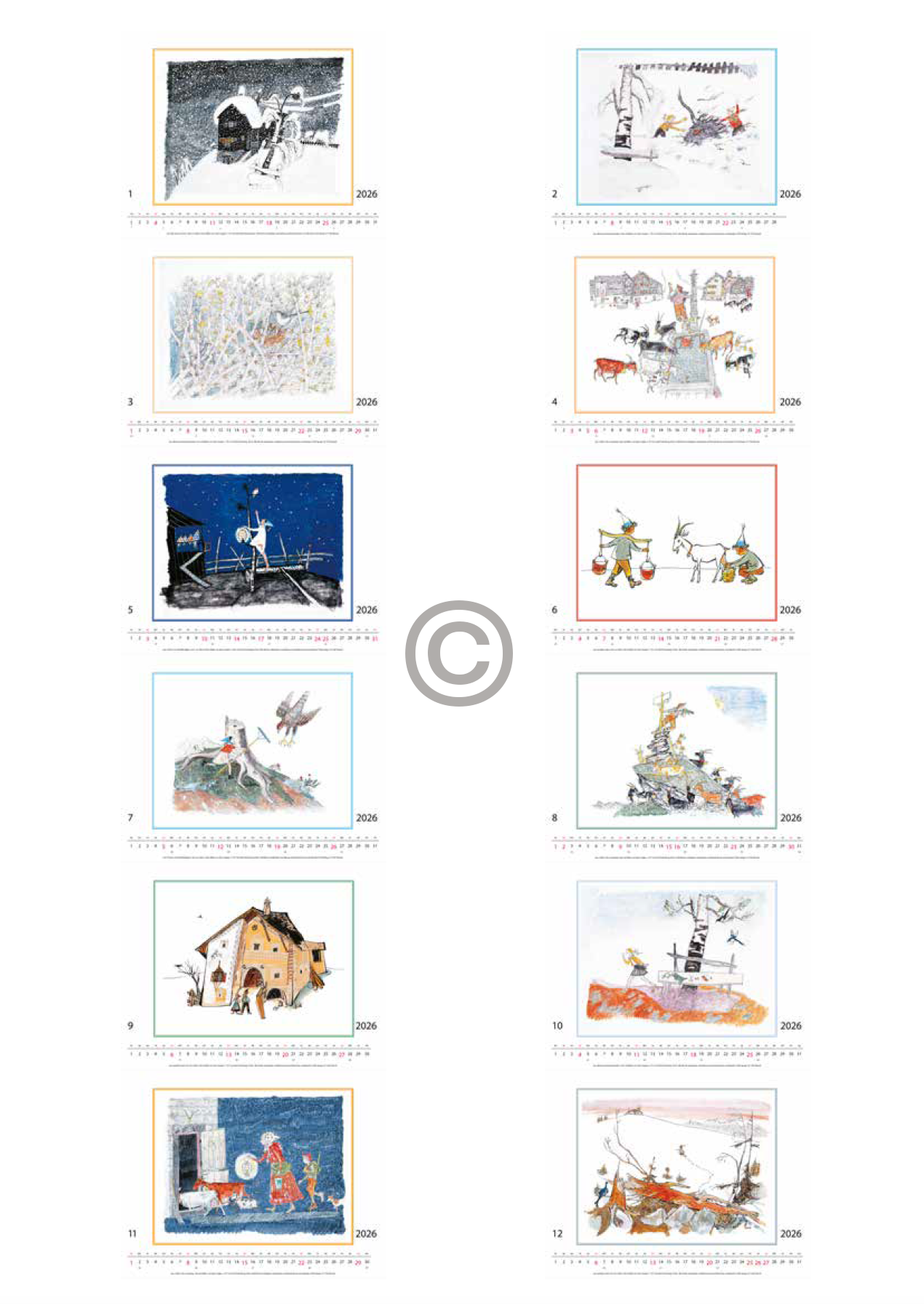 Calendario Schellen-Ursli 2025