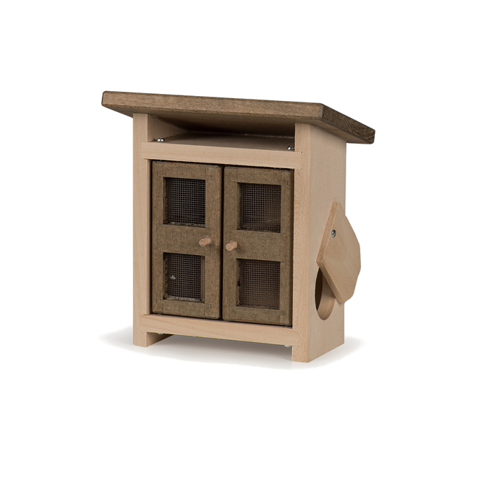Wooden rabbit hutch