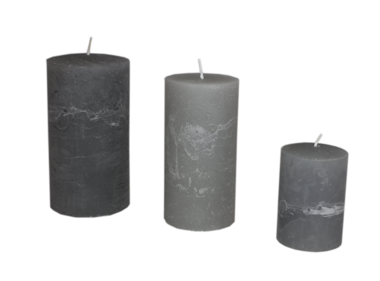 Candle hoarfrost pillar grey