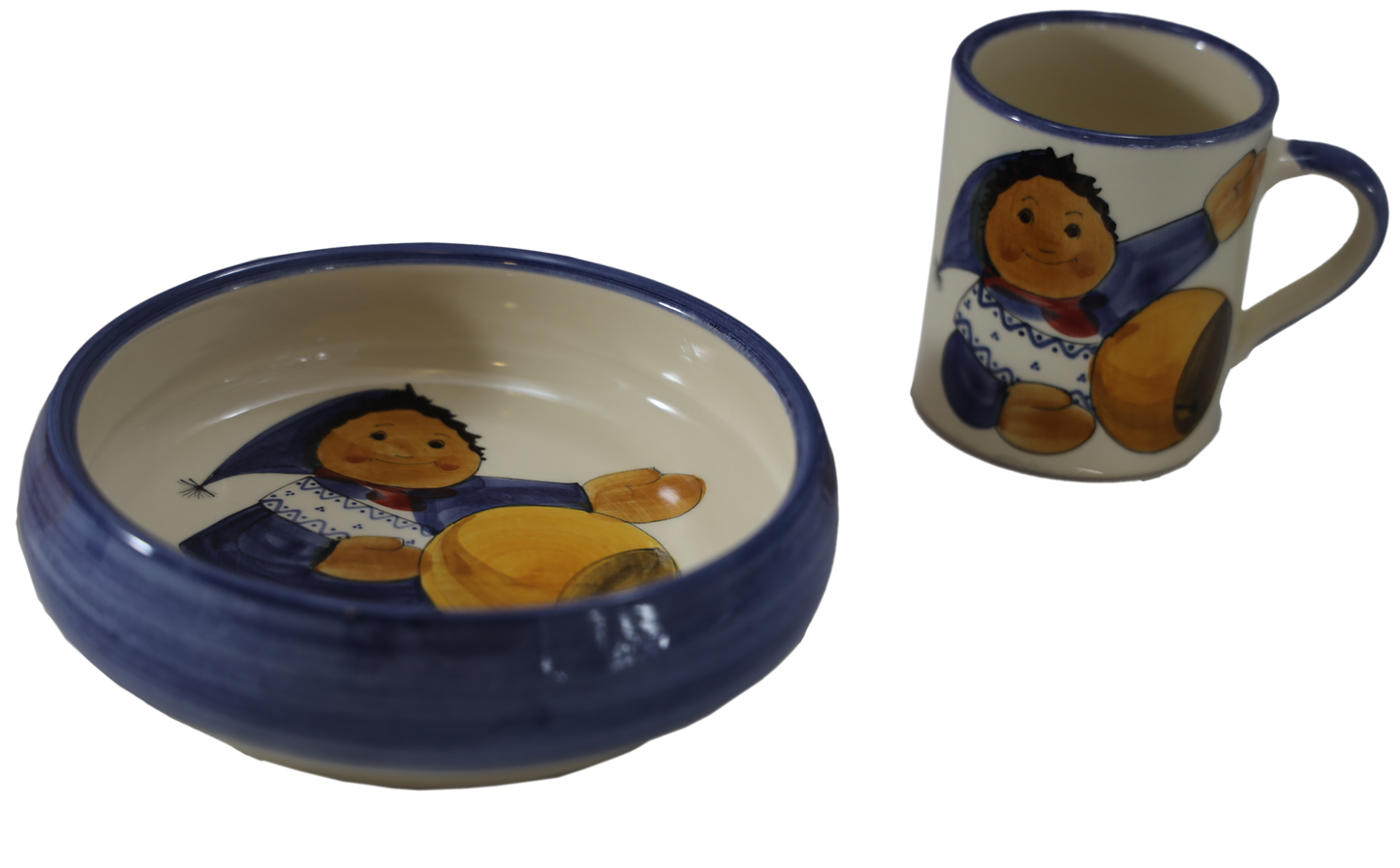 Piatto per bambini Chalandamarz in ceramica