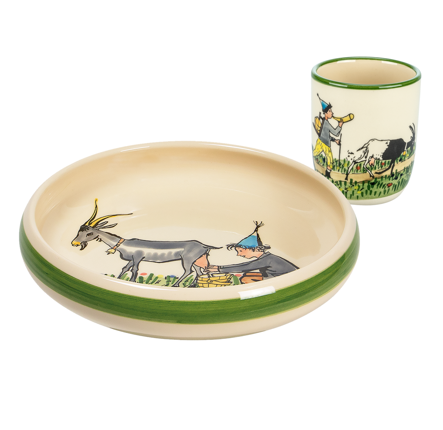 Kinderset Ursli mit Geiss Teller+Tasse Keramik