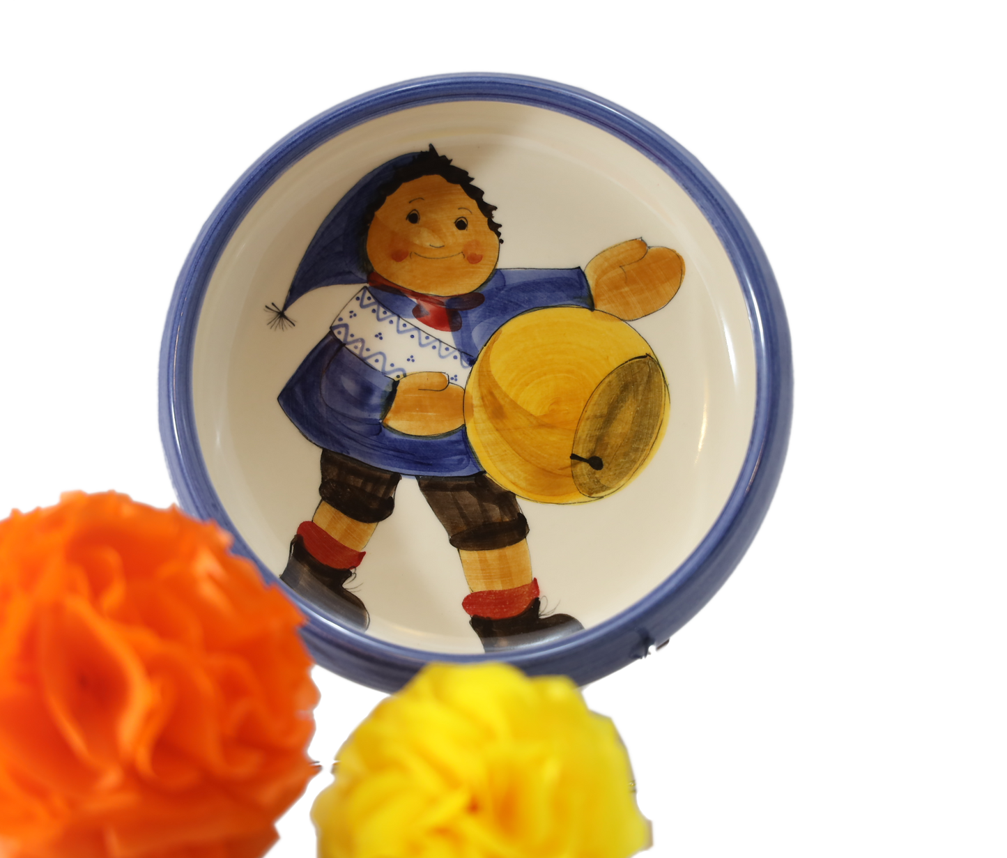 Piatto per bambini Chalandamarz in ceramica