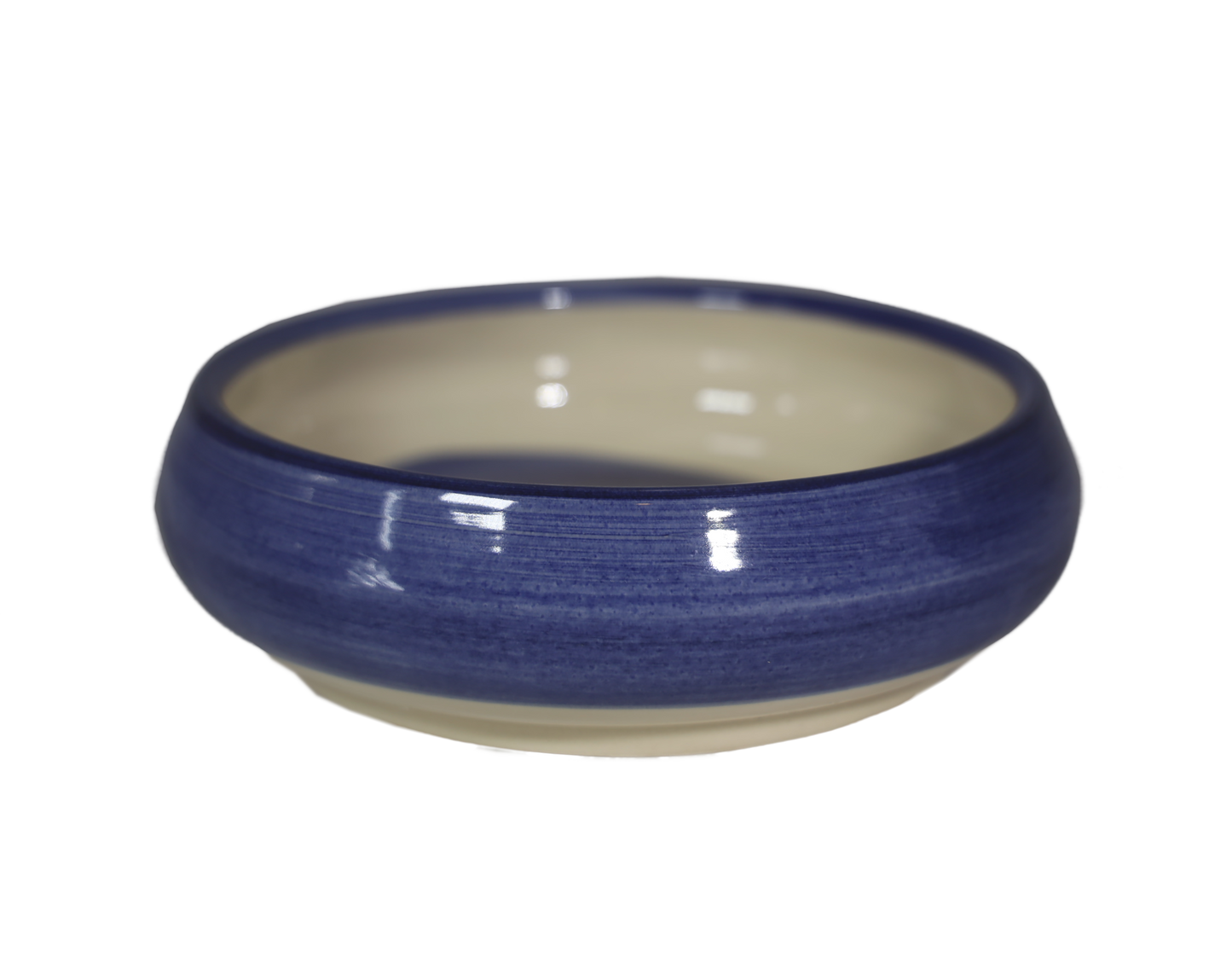 Piatto per bambini pagliaccio in ceramica blu