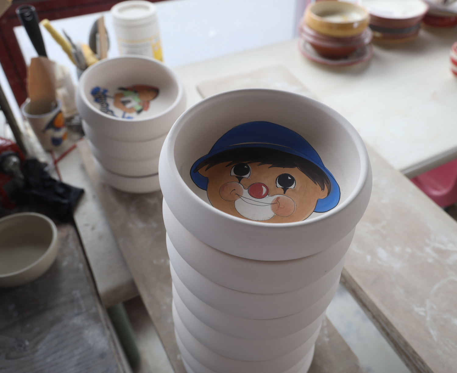 Kinderteller Handarbeit Keramik Swissmade
