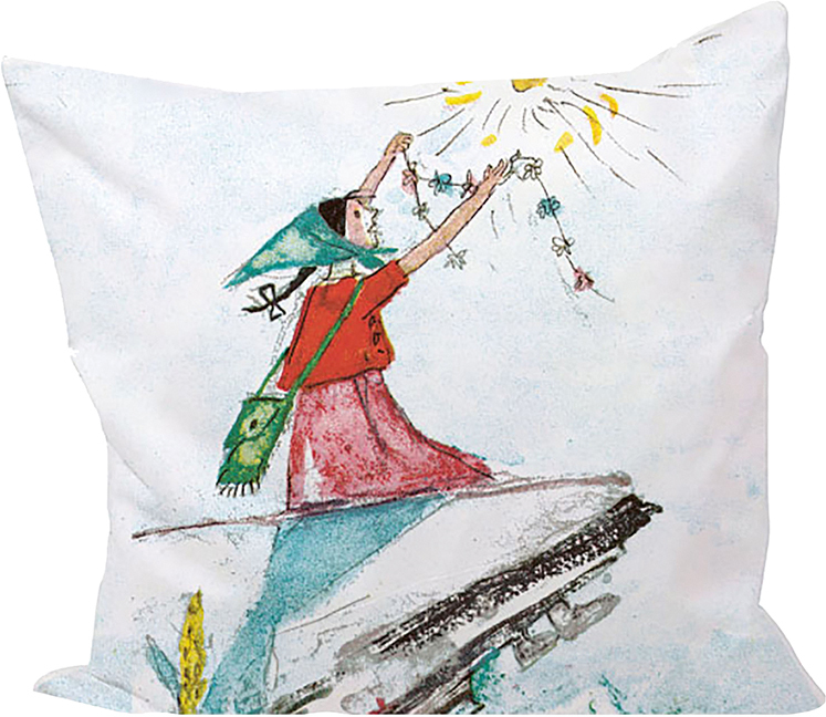 Kissen Flurina mit Inhalt