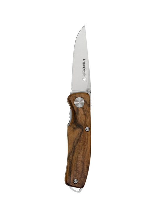 Folding outdoor knife walnut