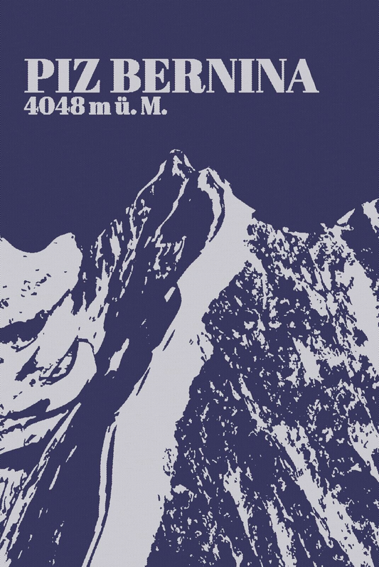 Kitchen towel Piz Bernina cotton