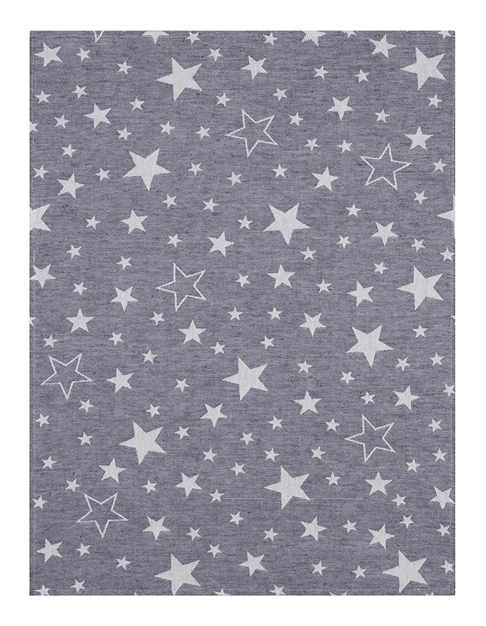 Kitchen towel starry sky half linen