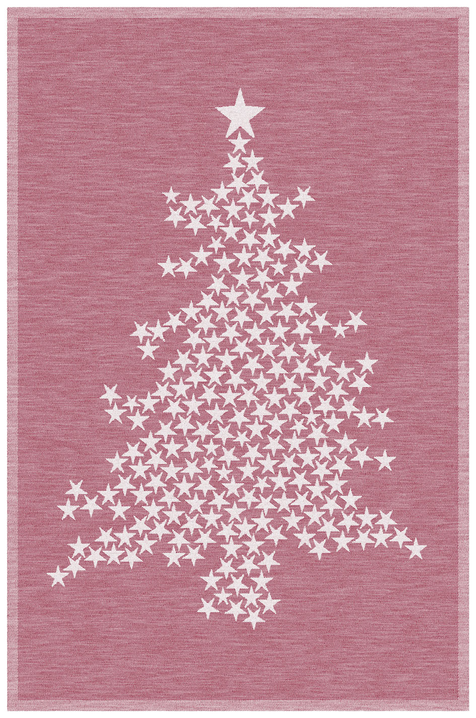 Küchentuch Weihnachtsbaum-Sterne Halbleinen