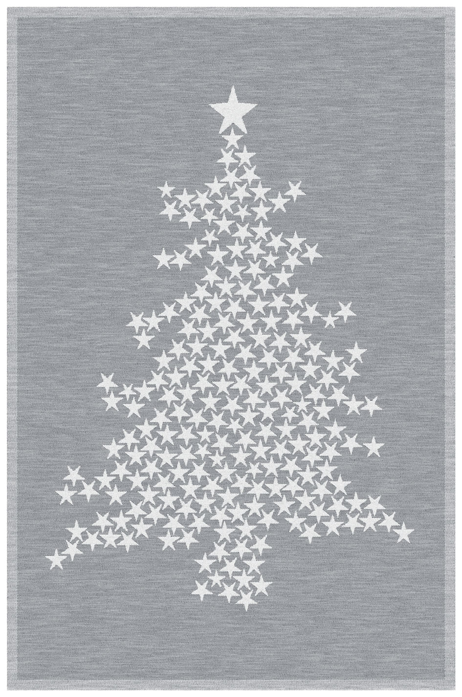 Küchentuch Weihnachtsbaum-Sterne Halbleinen