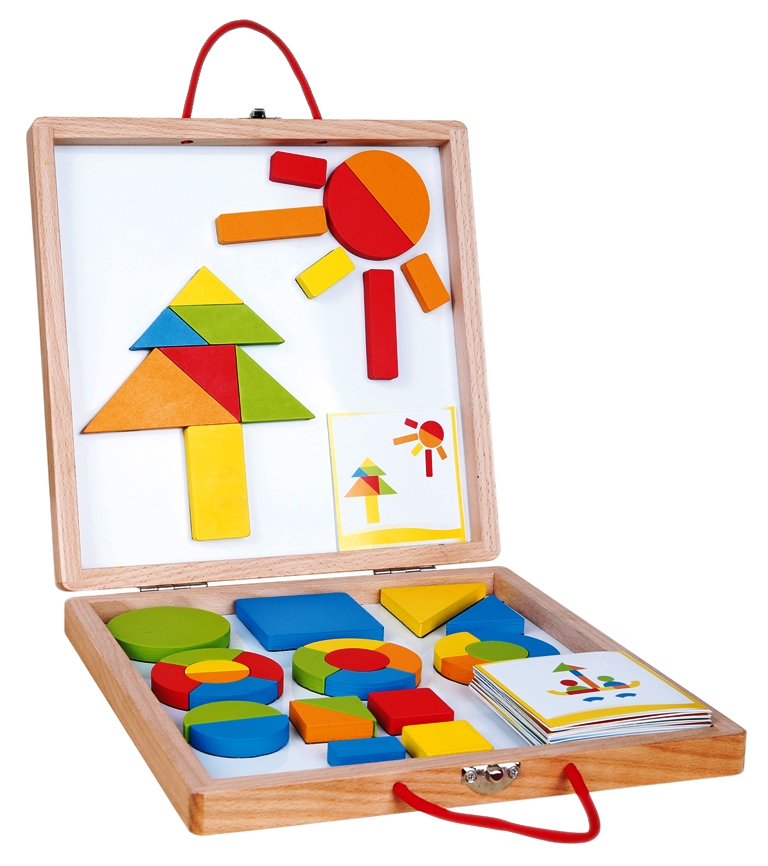 Magnetspiel Box/Tafel Holz
