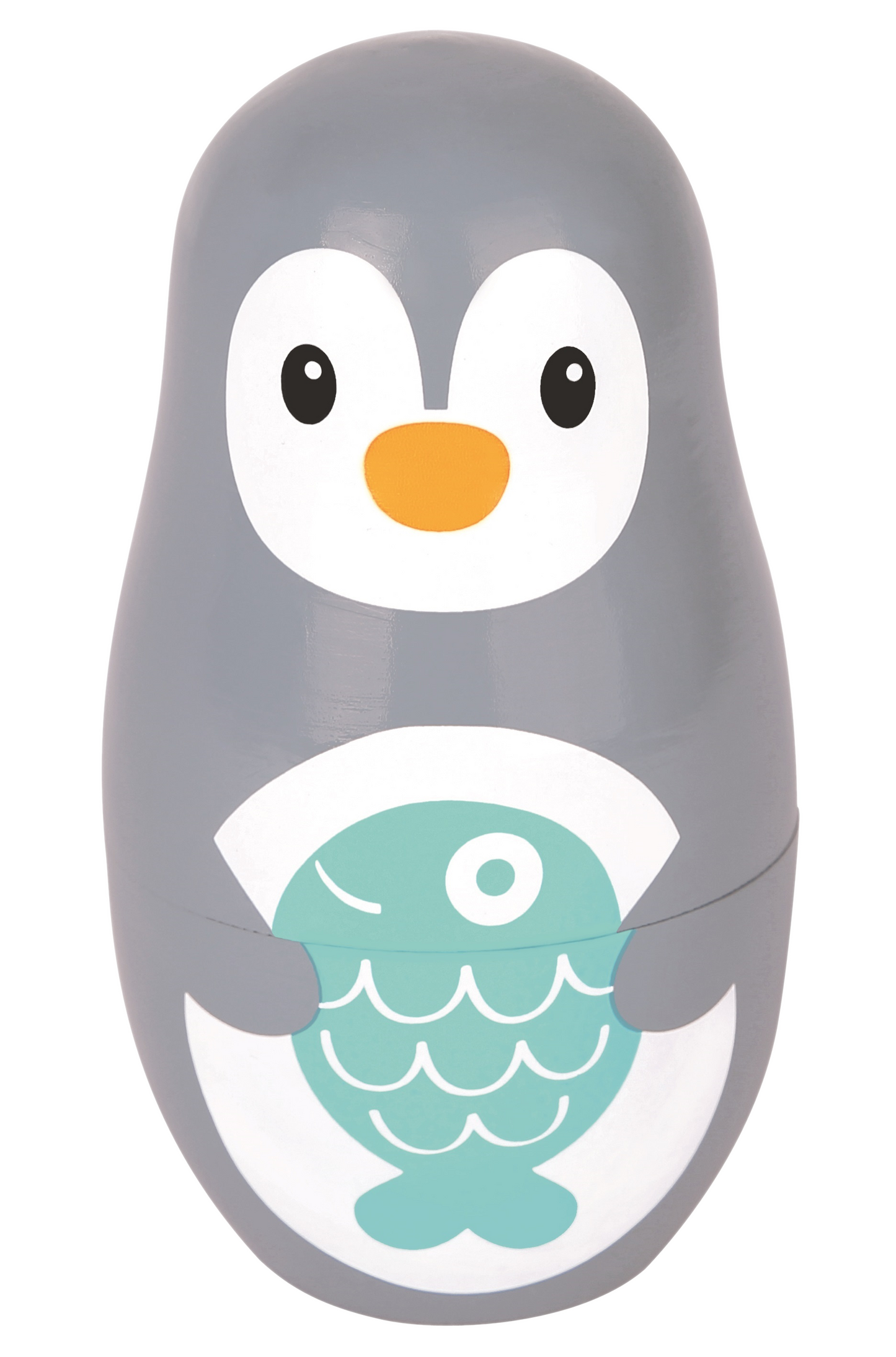 Matryoshka penguin wood