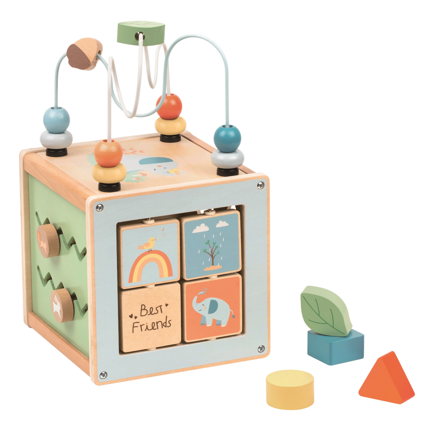 Multi-Activity Game Cube Forest Wood