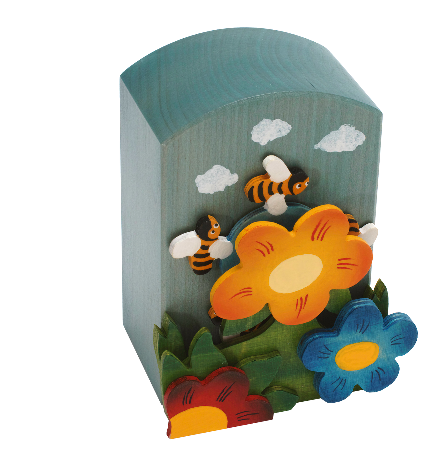 Musikdose Bienen in Bewegung Holz