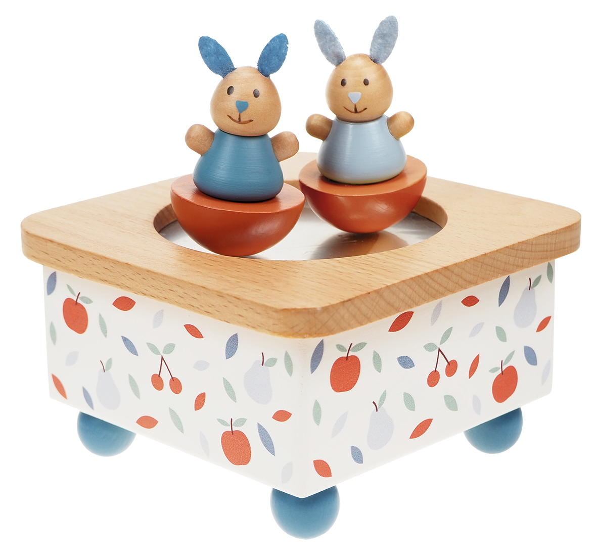 Music Box Dancing Rabbits Wood