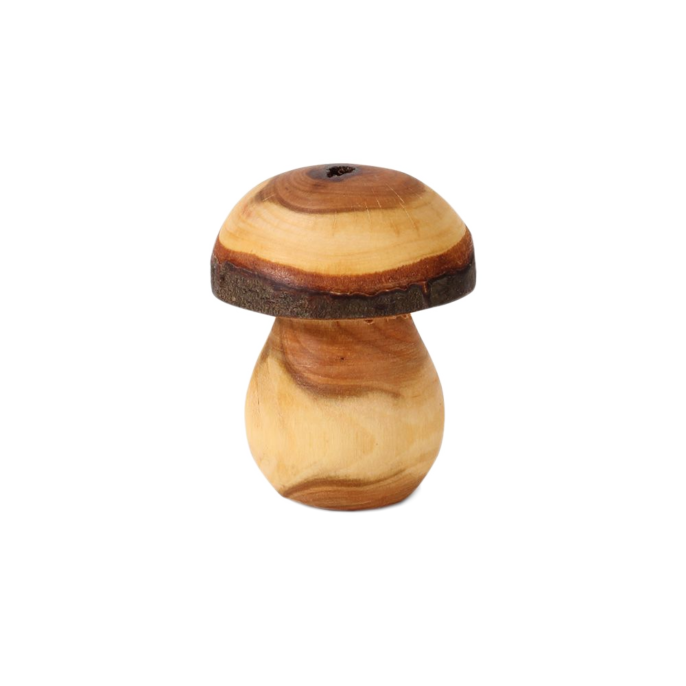 Mushroom decoration made of hardwood