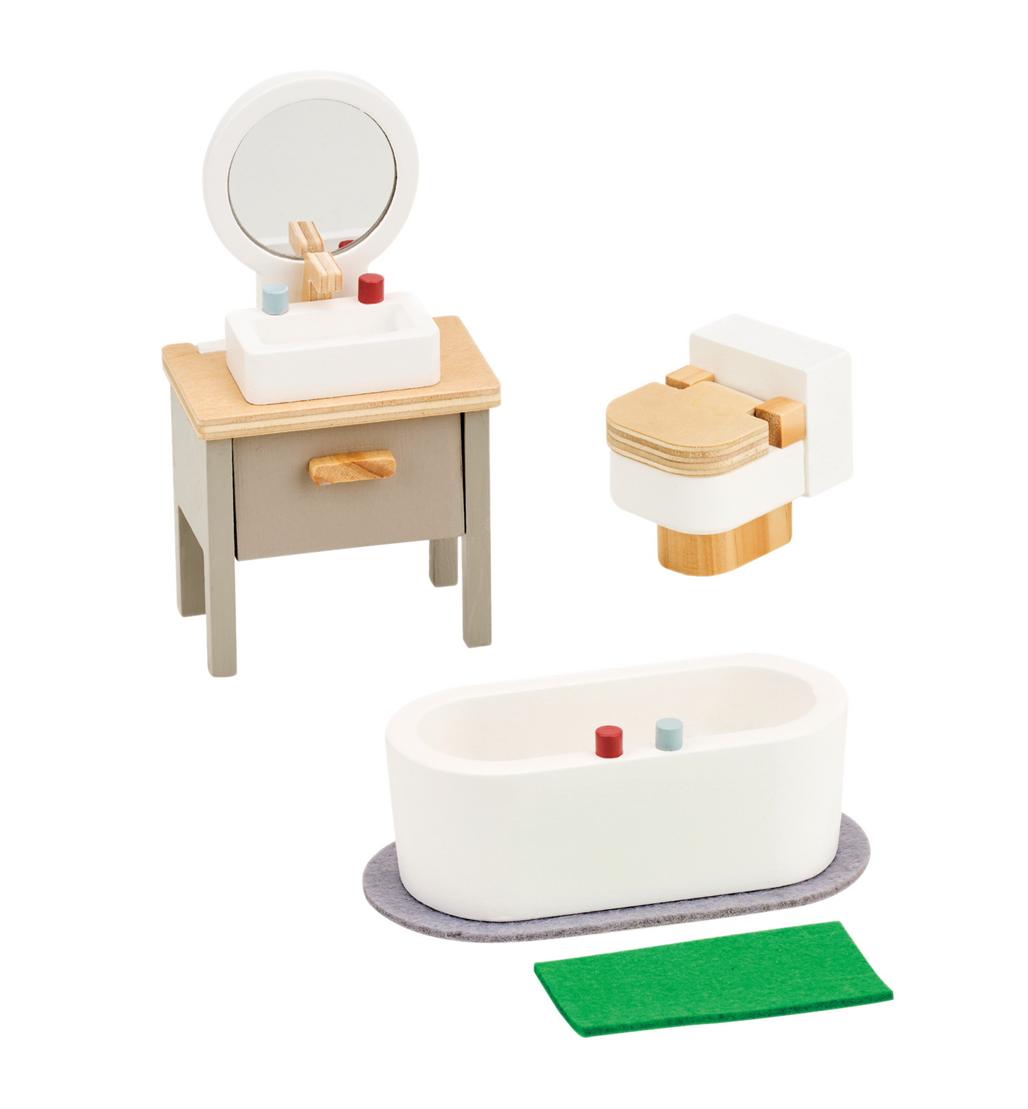 Puppenhaus-Badezimmer Holz