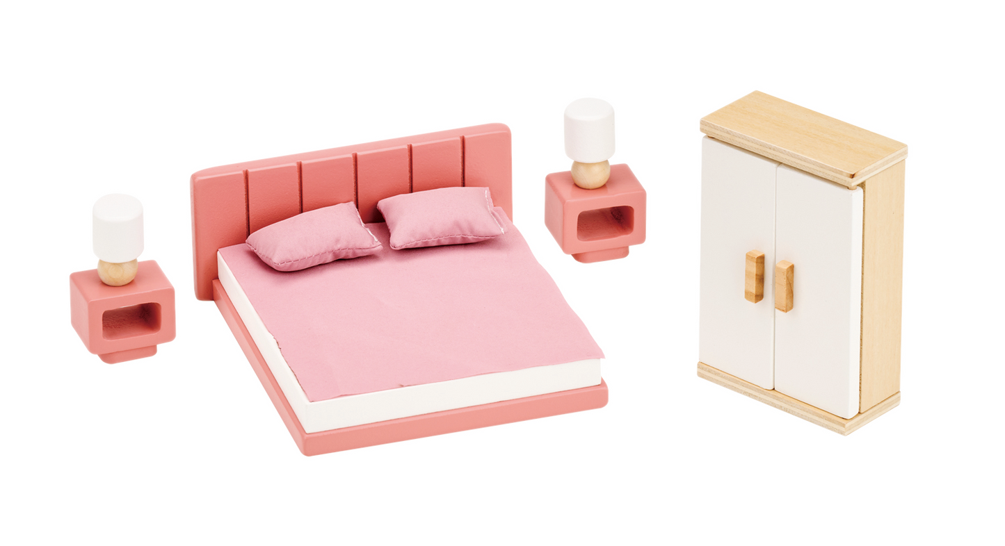Puppenhaus-Schlafzimmer Holz