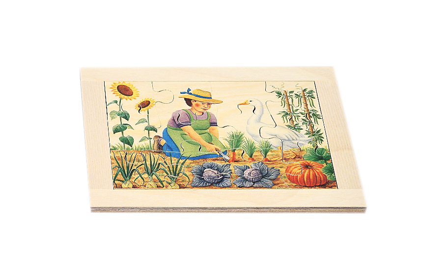 Puzzle in compensato da giardino, 12 pezzi
