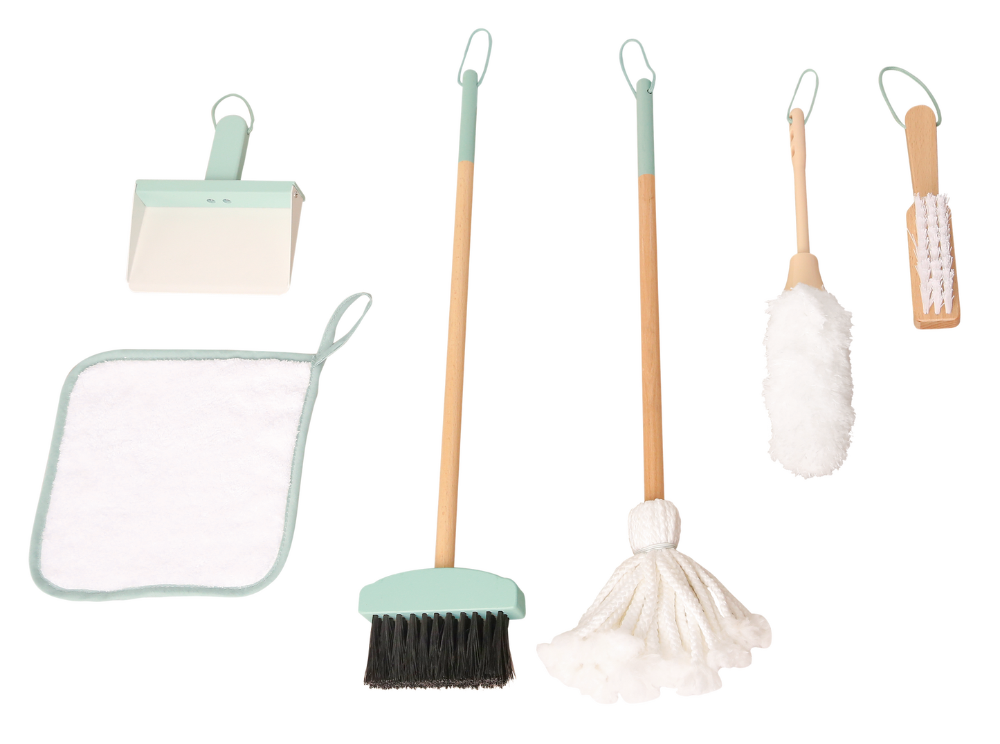 Reinigungsset 7Teilen Holz