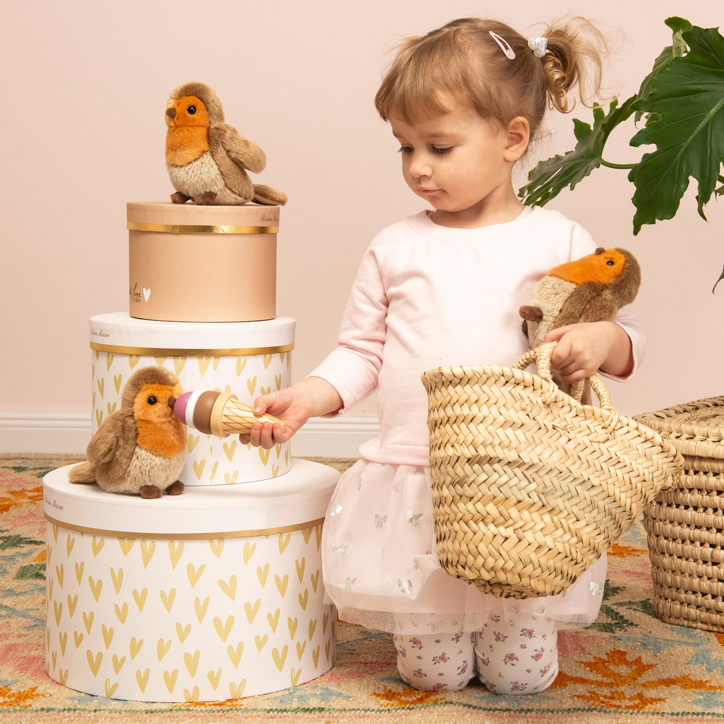 Robin plush toy 15 cm