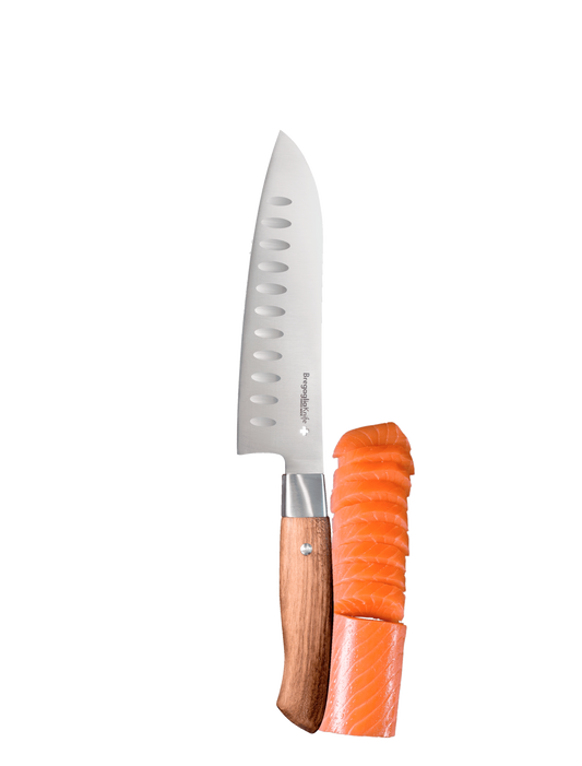 Santoku knife walnut 16.50cm